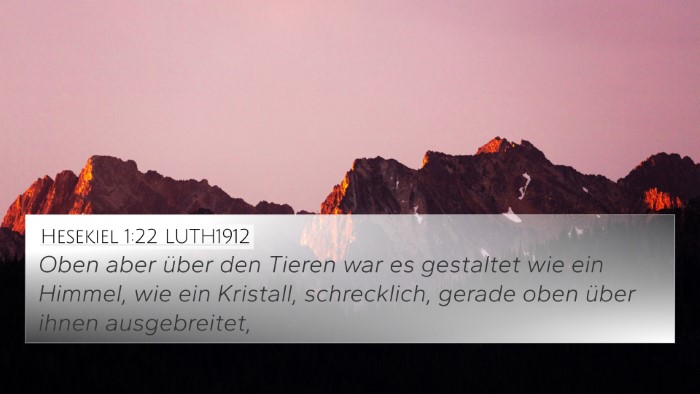 Hesekiel 1:22 LUTH1912 Bible Verse Image