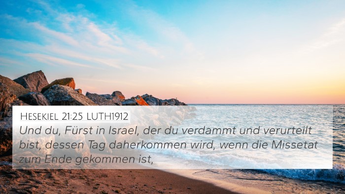 Hesekiel 21:25 LUTH1912 Bible Verse Image