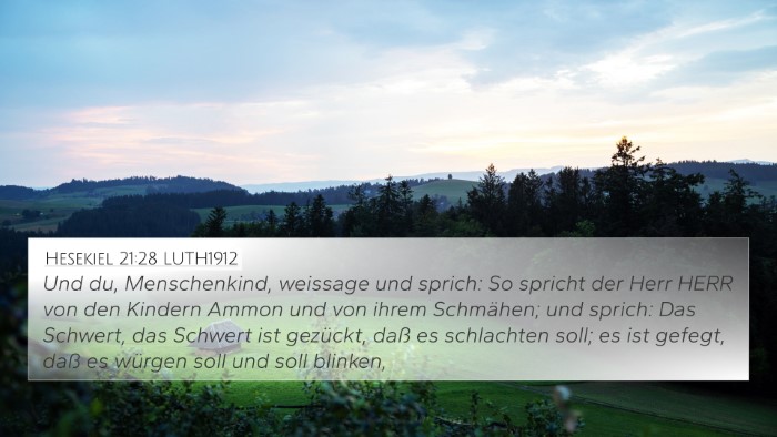 Hesekiel 21:28 LUTH1912 Bible Verse Image