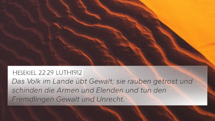 Hesekiel 22:29 LUTH1912 Bible Verse Image