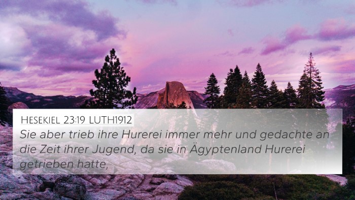 Hesekiel 23:19 LUTH1912 Bible Verse Image