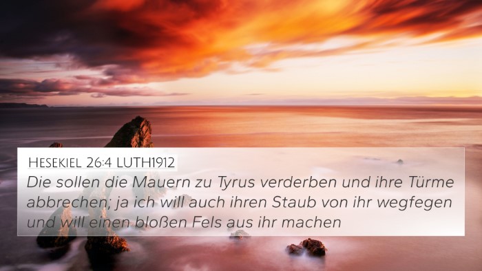 Hesekiel 26:4 LUTH1912 Bible Verse Image
