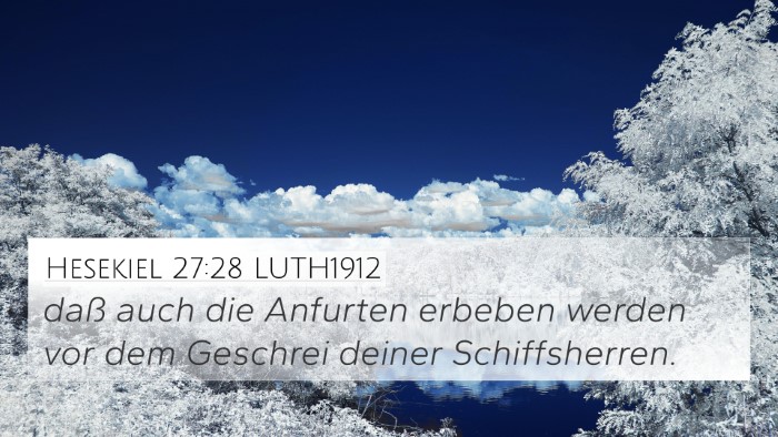 Hesekiel 27:28 LUTH1912 Bible Verse Image