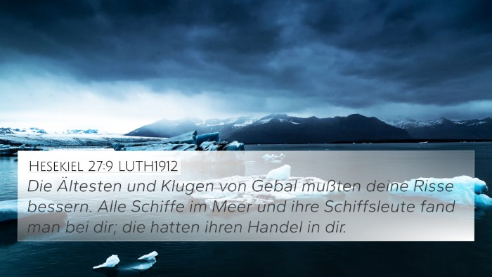 Hesekiel 27:9 LUTH1912 Bible Verse Image