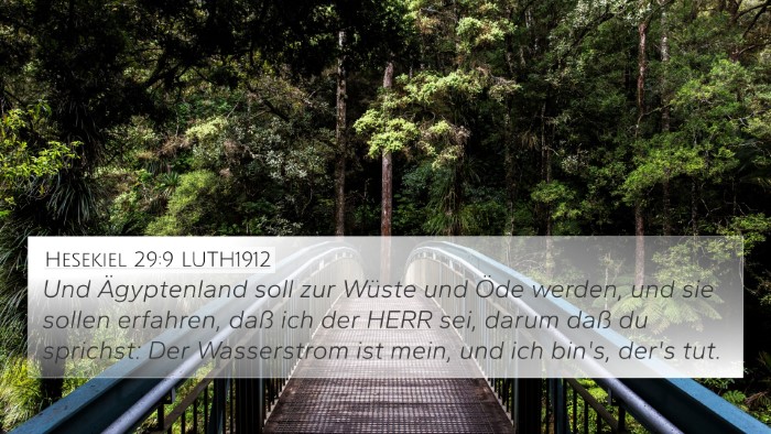 Hesekiel 29:9 LUTH1912 Bible Verse Image