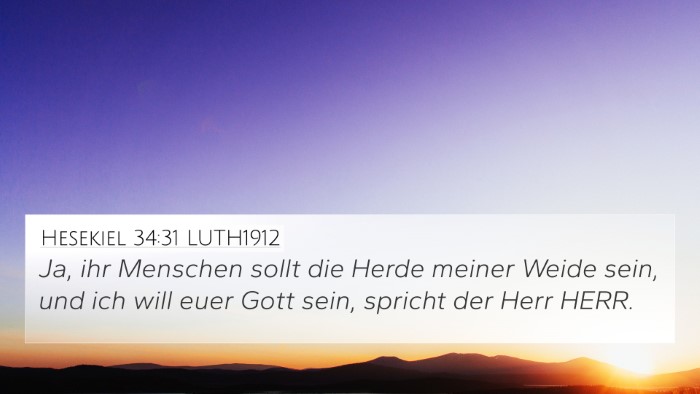 Hesekiel 34:31 LUTH1912 Bible Verse Image