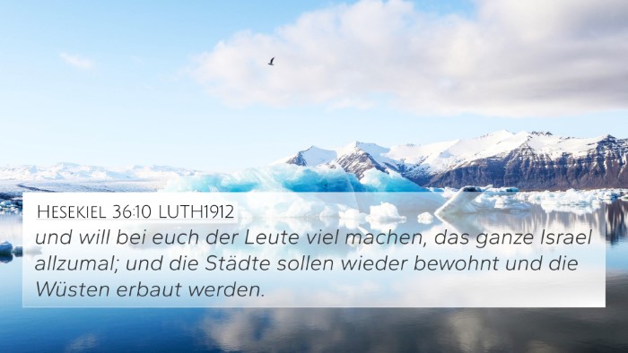 Hesekiel 36:10 LUTH1912 Bible Verse Image