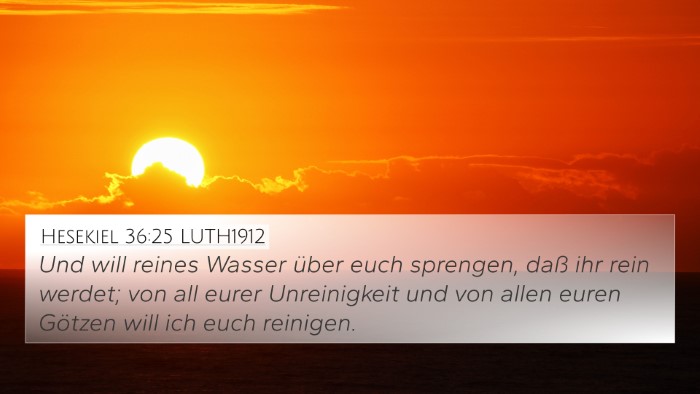 Hesekiel 36:25 LUTH1912 Bible Verse Image