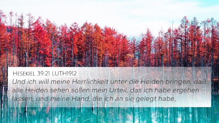 Hesekiel 39:21 LUTH1912 Bible Verse Image