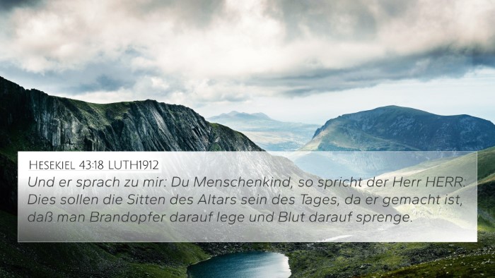 Hesekiel 43:18 LUTH1912 Bible Verse Image