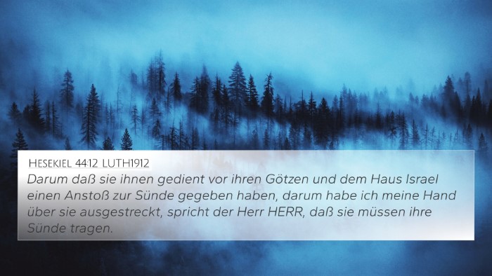 Hesekiel 44:12 LUTH1912 Bible Verse Image