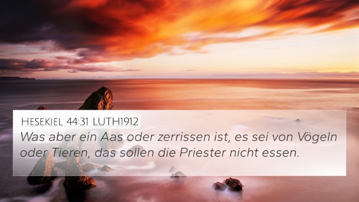Hesekiel 44:31 LUTH1912 Bible Verse Image