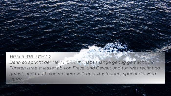 Hesekiel 45:9 LUTH1912 Bible Verse Image
