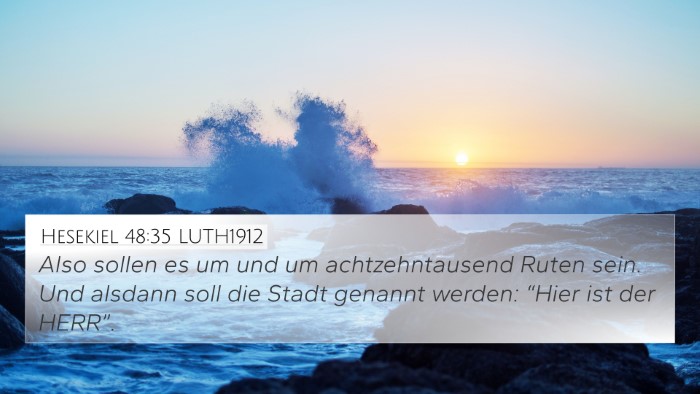 Hesekiel 48:35 LUTH1912 Bible Verse Image