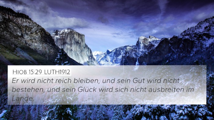 Hiob 15:29 LUTH1912 Bible Verse Image