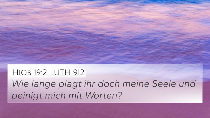 Hiob 19:2 LUTH1912 Bible Verse Image
