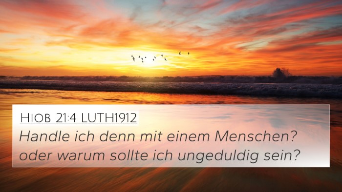 Hiob 21:4 LUTH1912 Bible Verse Image