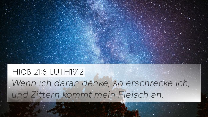 Hiob 21:6 LUTH1912 Bible Verse Image