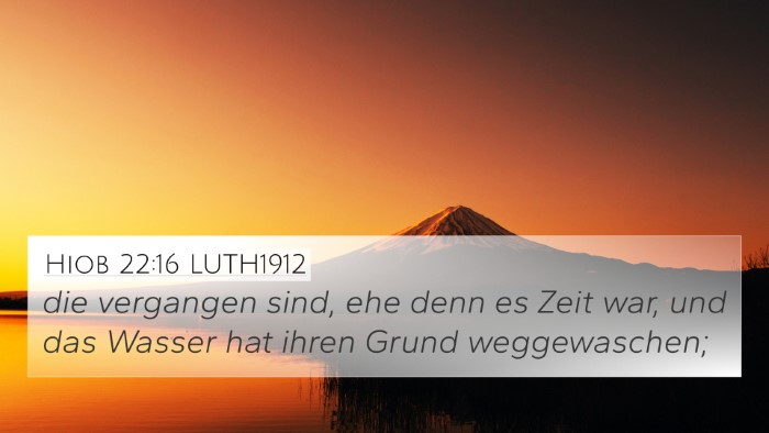 Hiob 22:16 LUTH1912 Bible Verse Image