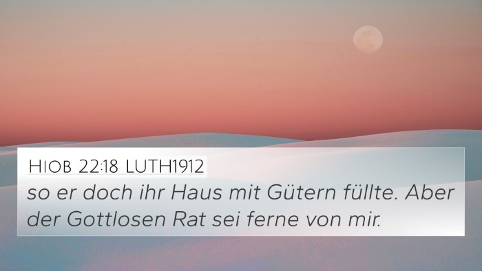 Hiob 22:18 LUTH1912 Bible Verse Image