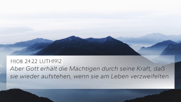 Hiob 24:22 LUTH1912 Bible Verse Image