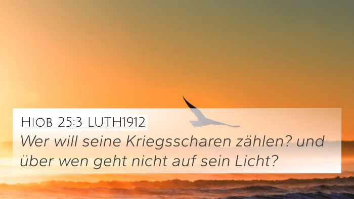Hiob 25:3 LUTH1912 Bible Verse Image