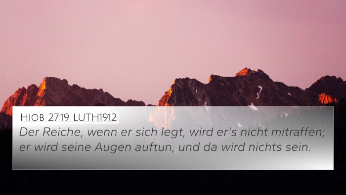 Hiob 27:19 LUTH1912 Bible Verse Image