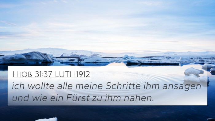 Hiob 31:37 LUTH1912 Bible Verse Image