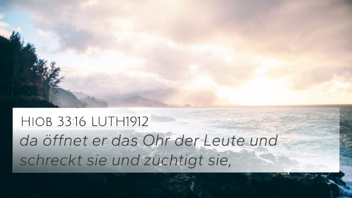 Hiob 33:16 LUTH1912 Bible Verse Image
