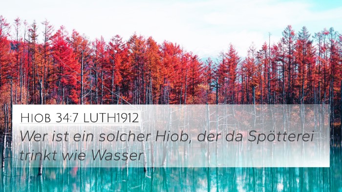 Hiob 34:7 LUTH1912 Bible Verse Image