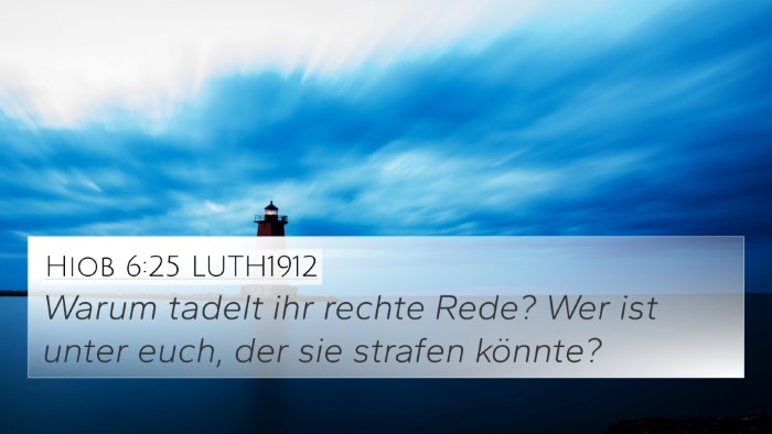 Hiob 6:25 LUTH1912 Bible Verse Image