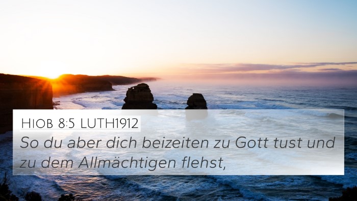 Hiob 8:5 LUTH1912 Bible Verse Image
