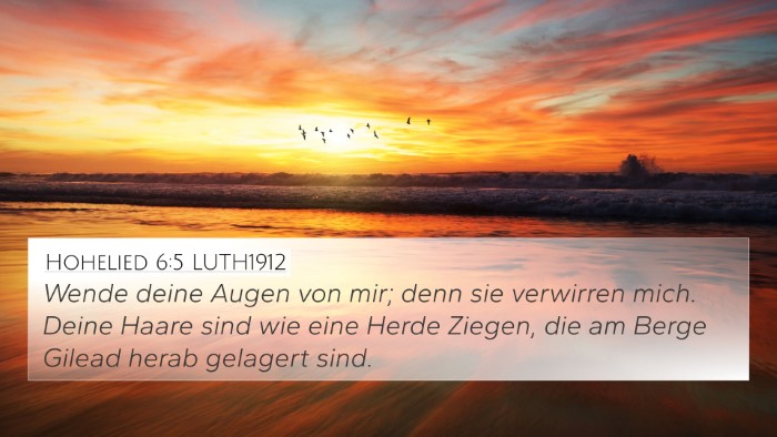 Hohelied 6:5 LUTH1912 Bible Verse Image