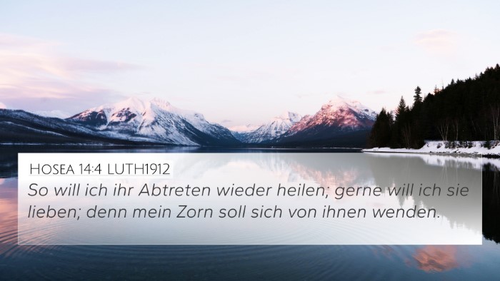 Hosea 14:4 LUTH1912 Bible Verse Image