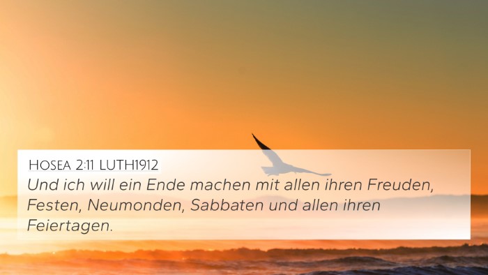 Hosea 2:11 LUTH1912 Bible Verse Image
