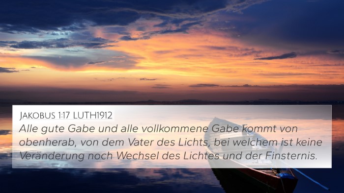 Jakobus 1:17 LUTH1912 Bible Verse Image