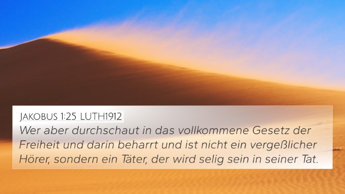 Jakobus 1:25 LUTH1912 Bible Verse Image
