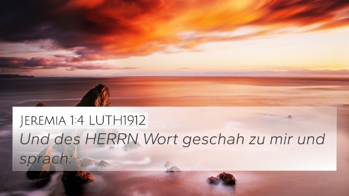 Jeremia 1:4 LUTH1912 Bible Verse Image