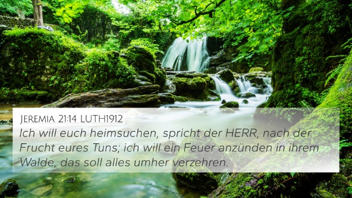 Jeremia 21:14 LUTH1912 Bible Verse Image