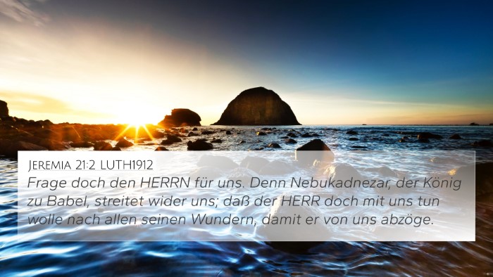 Jeremia 21:2 LUTH1912 Bible Verse Image