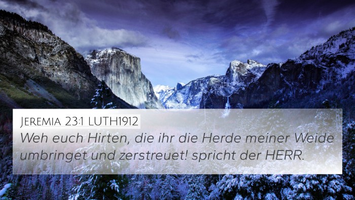 Jeremia 23:1 LUTH1912 Bible Verse Image