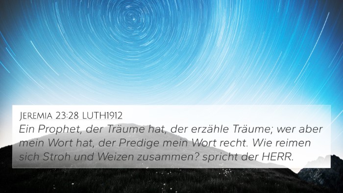 Jeremia 23:28 LUTH1912 Bible Verse Image