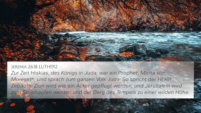 Jeremia 26:18 LUTH1912 Bible Verse Image