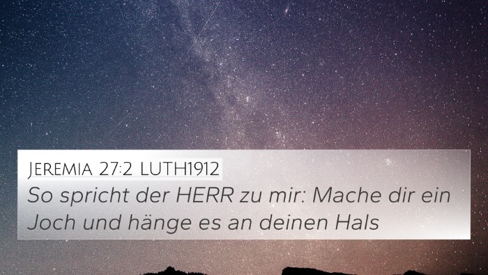 Jeremia 27:2 LUTH1912 Bible Verse Image