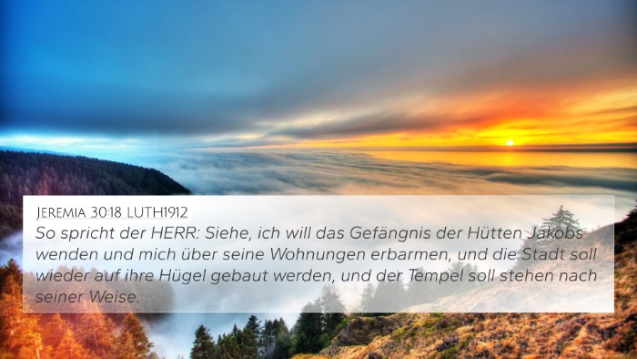 Jeremia 30:18 LUTH1912 Bible Verse Image