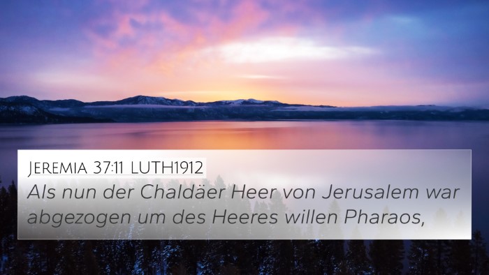 Jeremia 37:11 LUTH1912 Bible Verse Image