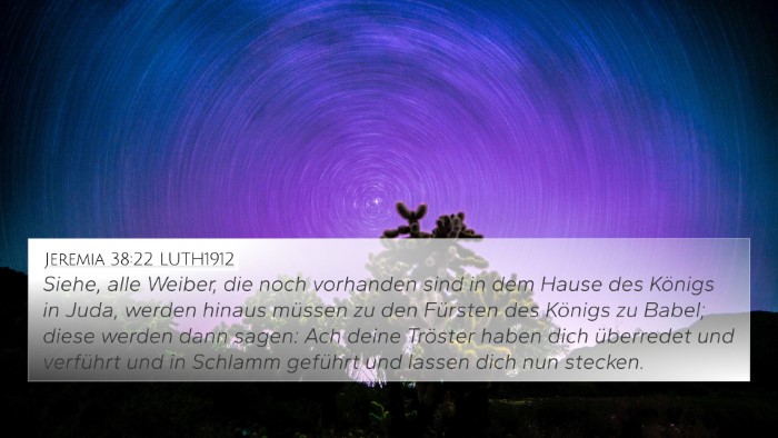 Jeremia 38:22 LUTH1912 Bible Verse Image