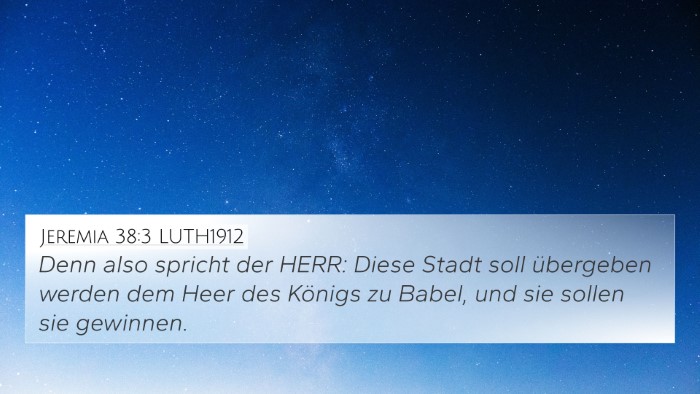 Jeremia 38:3 LUTH1912 Bible Verse Image