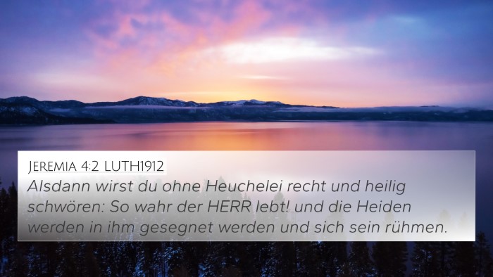 Jeremia 4:2 LUTH1912 Bible Verse Image