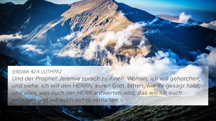 Jeremia 42:4 LUTH1912 Bible Verse Image